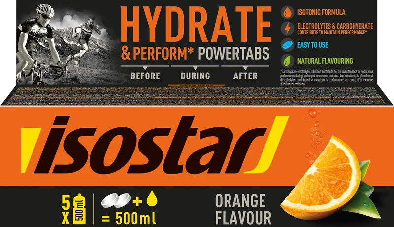 ISOSTAR POWERTABS POMARANČ 120g