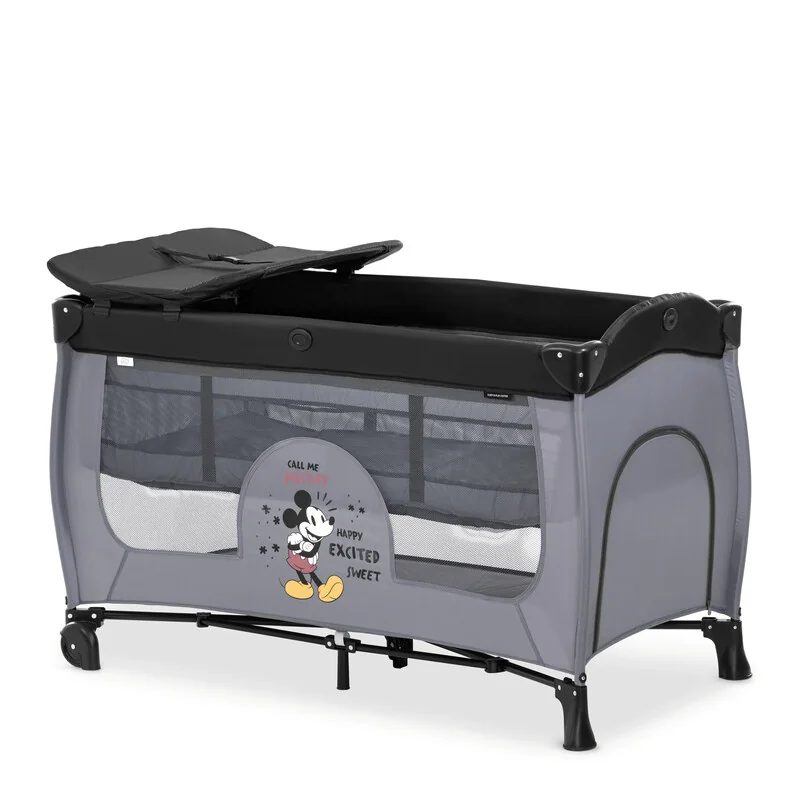 HAUCK - Sleep N Play Center postieľka s prebal.pultom, Mickey Mouse Grey 