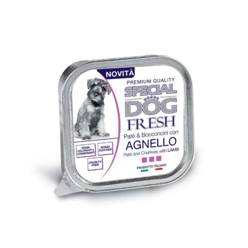 MONGE SPECIAL DOG EXCELLENCE FRESH Pate a kúsky jahňa 150g vanička