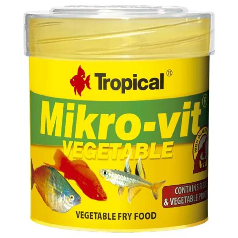 TROPICAL Mikro-vit Vegetable 50ml/32g krmivo bohaté na rastlinné zložky pre poter 