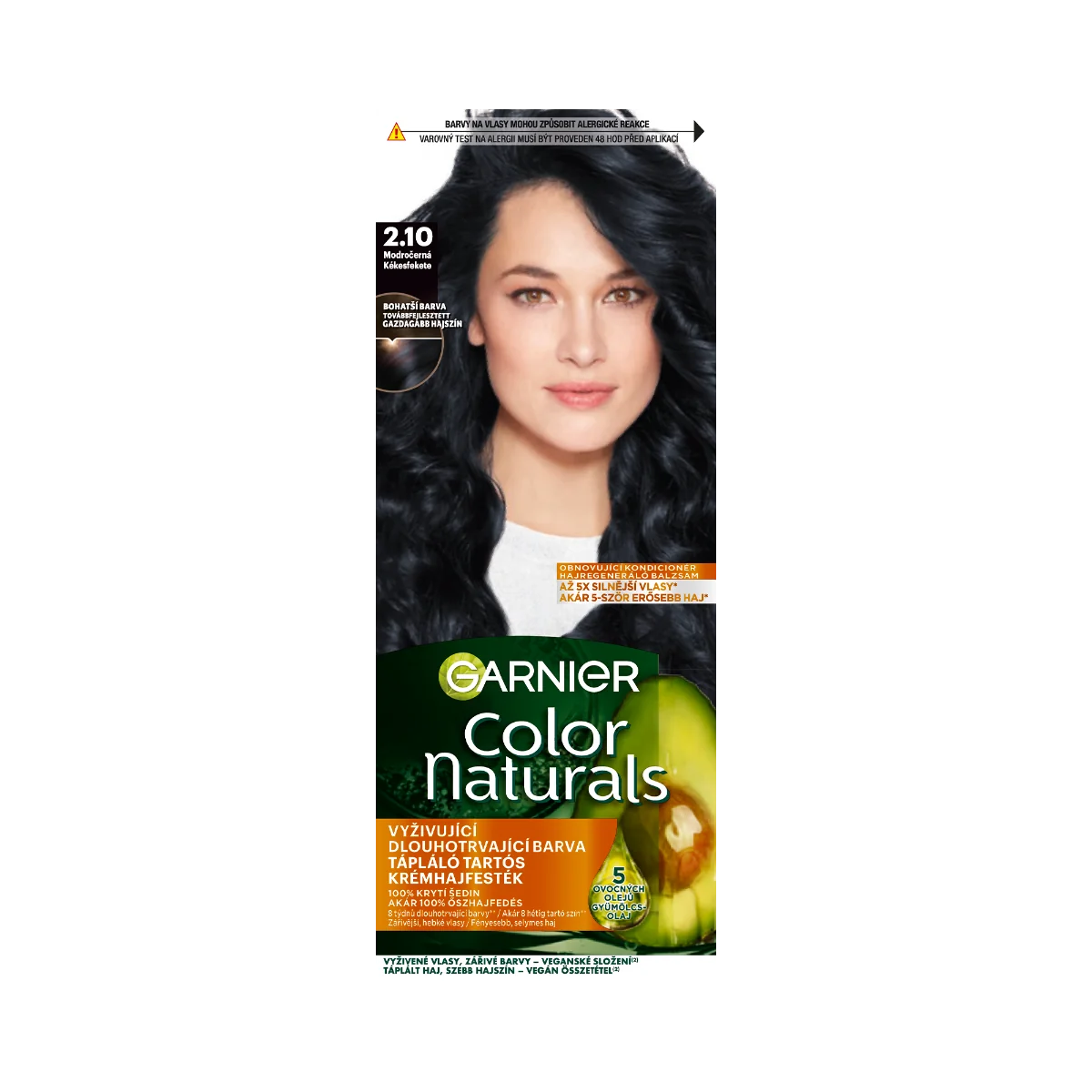 Garnier Color Naturals permanentná farba na vlasy 2.10 Modročierna