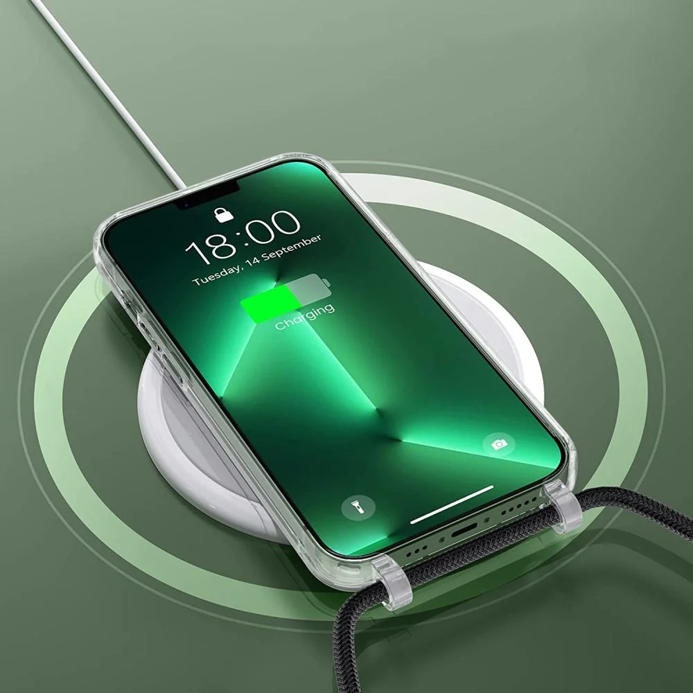 Tech-Protect FlexAir Chain kryt na iPhone 12 / 12 Pro, čierny/ružový 