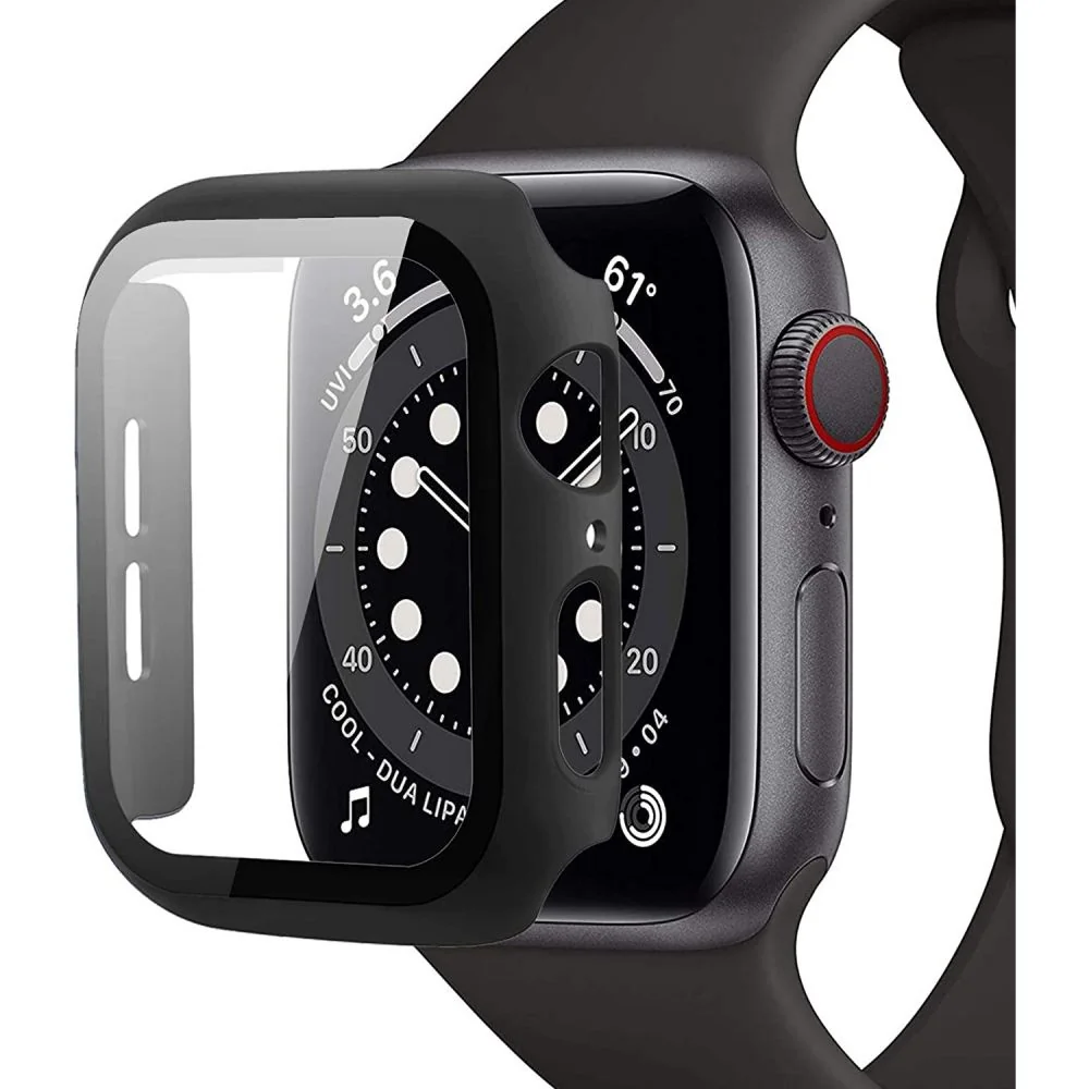 Tech-Protect Defense 360 puzdro s ochranným sklom na Apple Watch 4/5/6 /SE 40mm, čierne