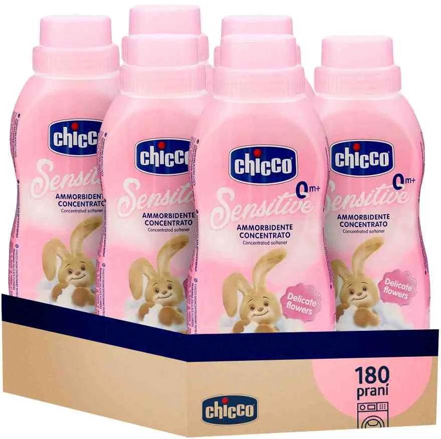 6x CHICCO Aviváž koncentrovaná Kvetinové objatie 750 ml (6x30 praní) 6×750 ml, aviváž