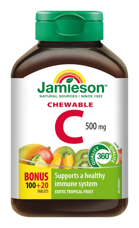 JAMIESON VITAMÍN C 500 mg tropické ovocie