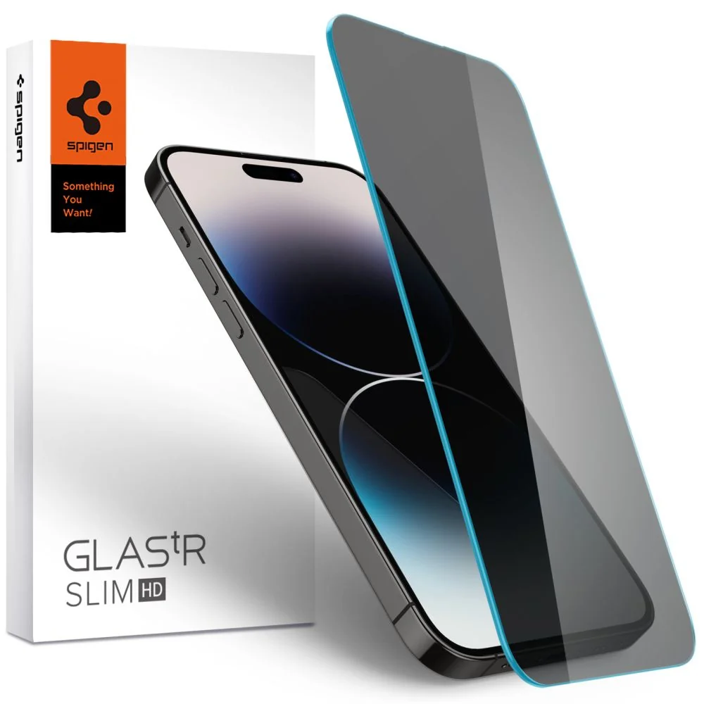 Spigen Glas.Tr Slim Privacy ochranné sklo na iPhone 14 Pro Max 