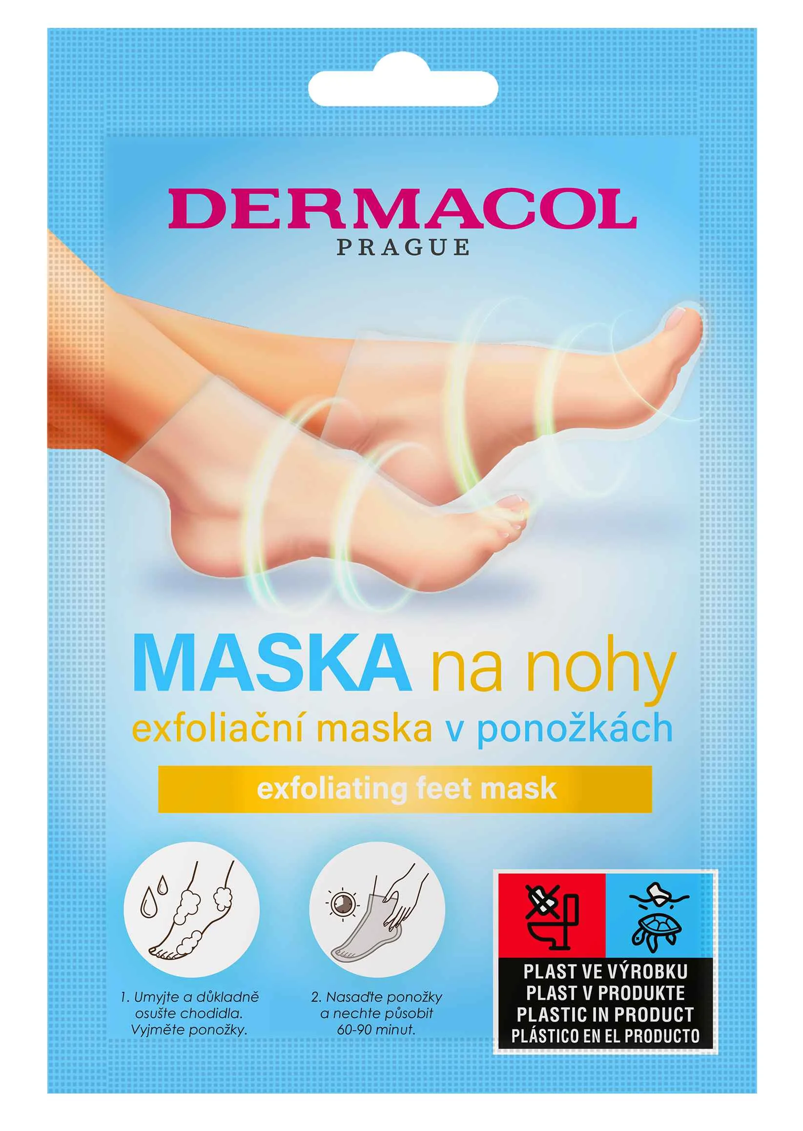 Dermacol Exfoliačná maska na nohy v ponožkách