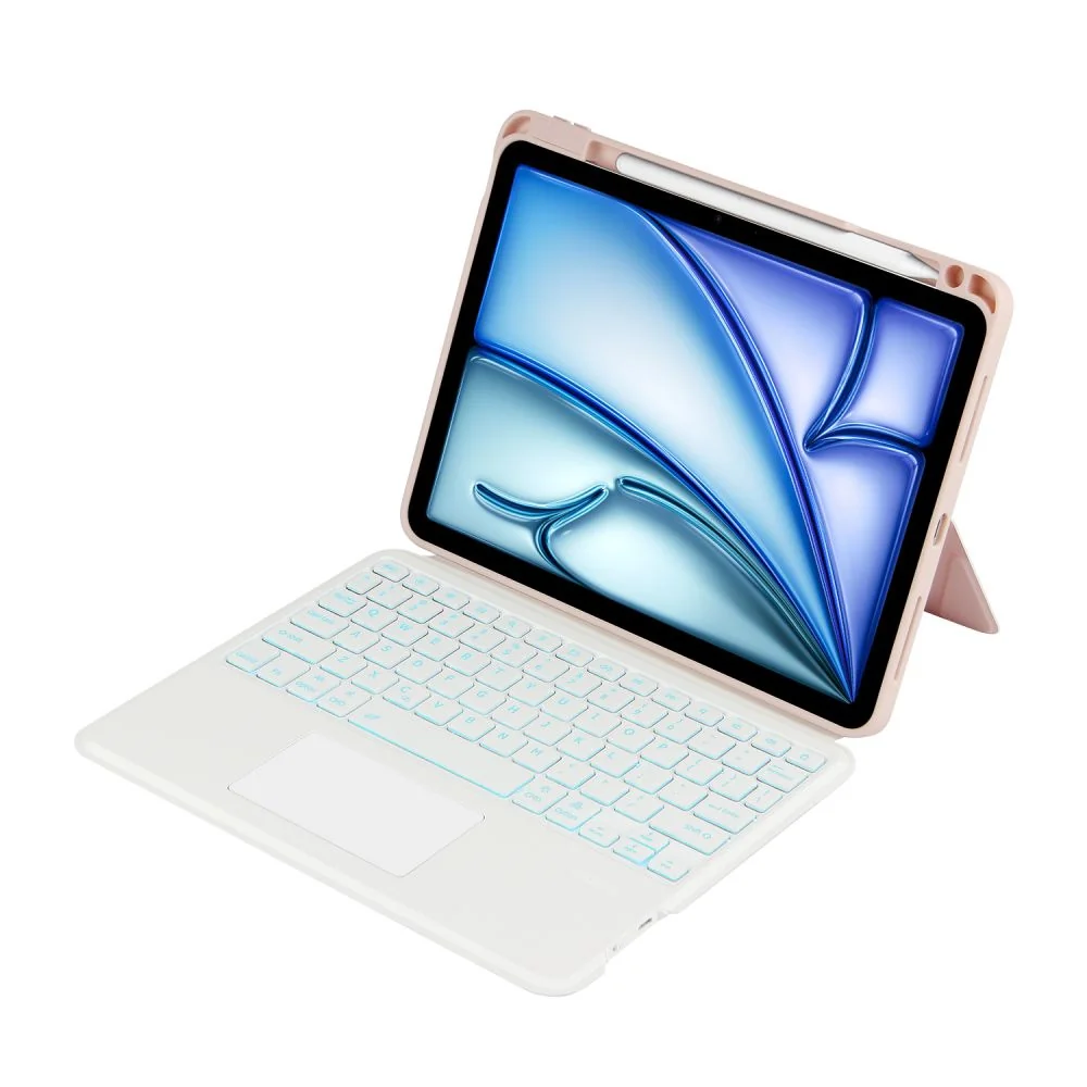 Tech-Protect SC Mag Pen puzdro s klávesnicou na iPad Air 10.9'' 4-5gen2020-2022 / 11'' 6gen 2024 ružové