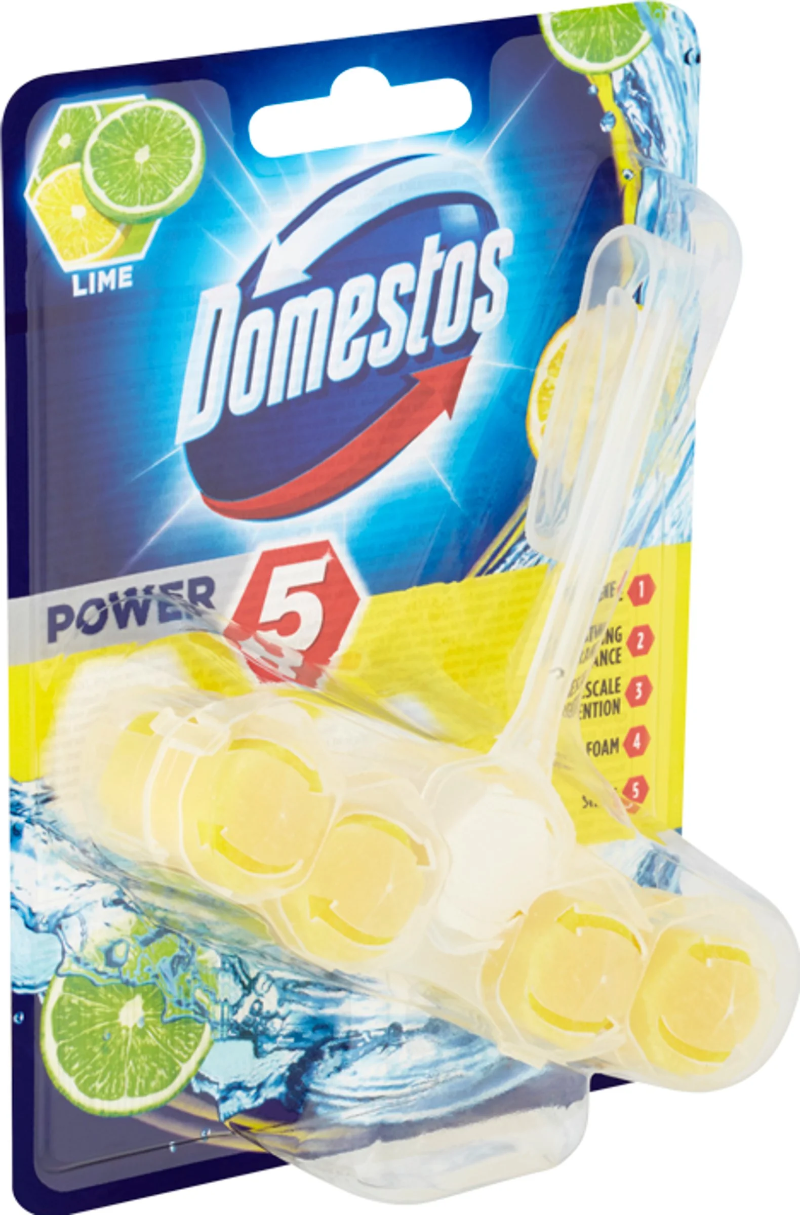 Domestos WC Power 5 Lime 1×1 ks, WC blok