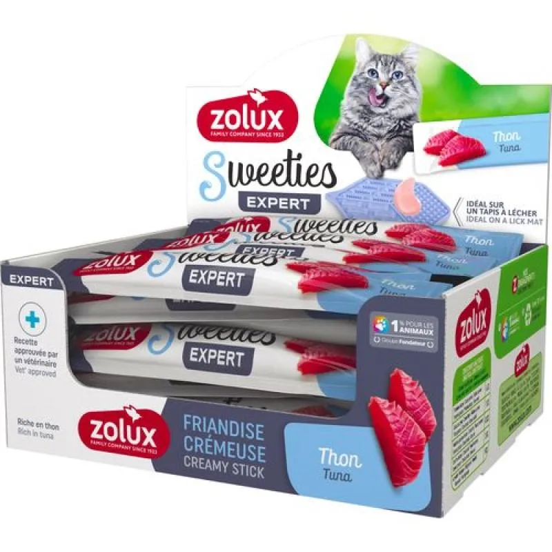 ZOLUX Sweeties Krémová pochúťka s tuniakom 14g pre mačky 1ks 