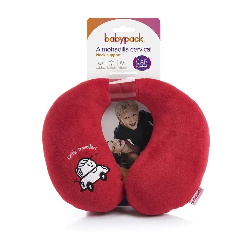 BABYPACK - Cestovný vankúš do auta, červený 