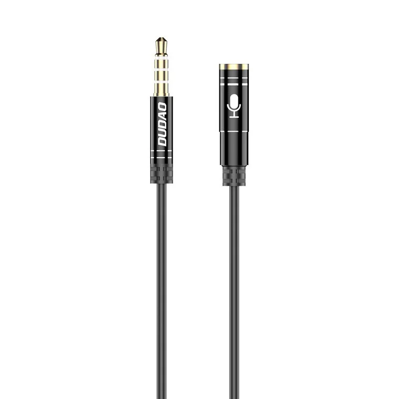 Dudao L11S AUX kábel 3.5mm mini jack 1m, strieborný 