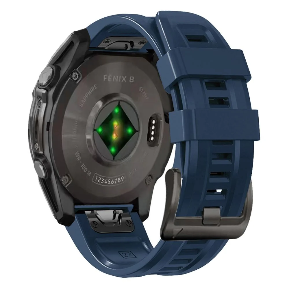 Tech-Protect Silicone remienok na Garmin Fenix 5 / 6 / 6 Pro / 7 / 8 4 7mm / E / 8 47mm, navy blue