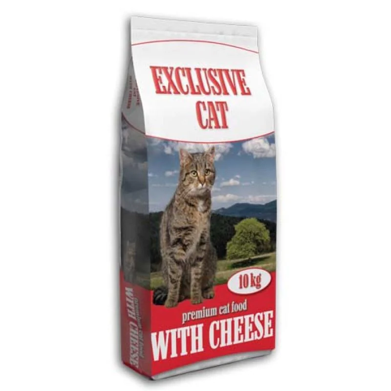 DELIKAN EXCLUSIVE CAT Cheese 10kg Krmivo pre vonkajšie a vnútorné mačky s príchuťou syra