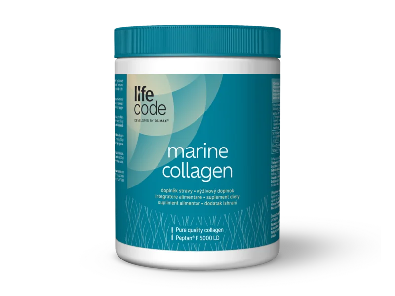 Lifecode developed by Dr. Max marine collagen 1×225 g, čistý, vysoko kvalitný hydrolyzovaný morský kolagén