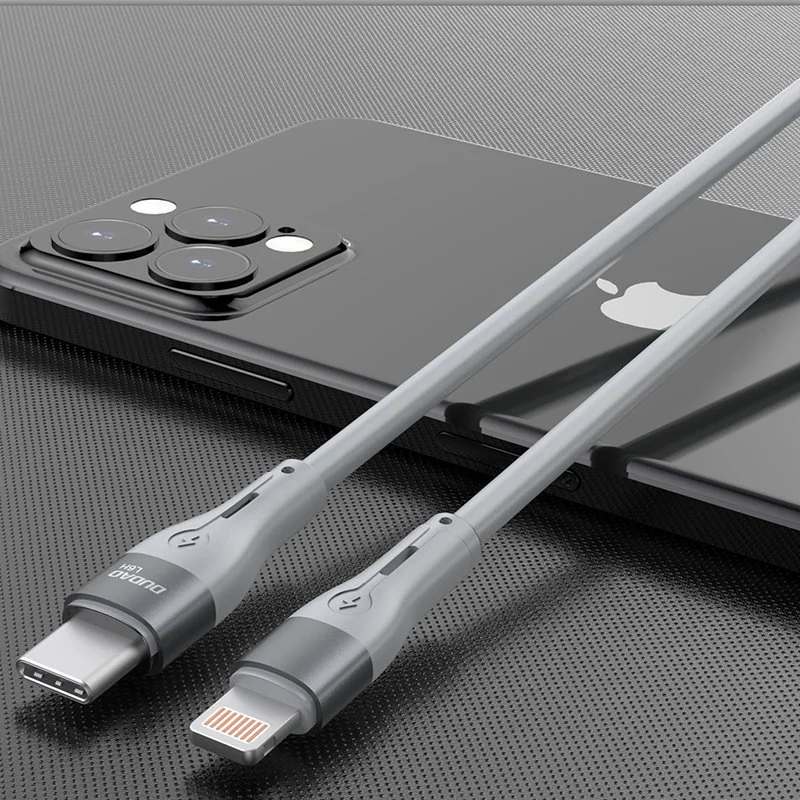 Dudao L6H kábel USB-C / Lightning PD 65W 1m, sivý 