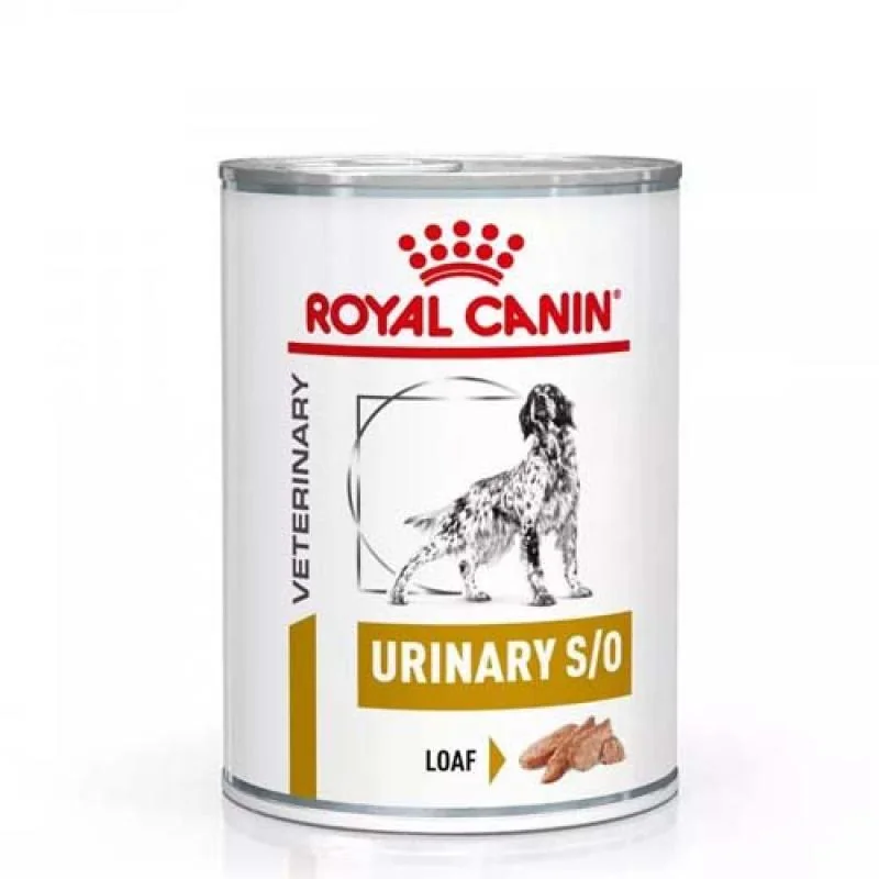 ROYAL CANIN VHN  DOG URINARY S/O 410g - vlhké krmivo pre psov znižujúce tvorbu struvitových kameňov konzerva