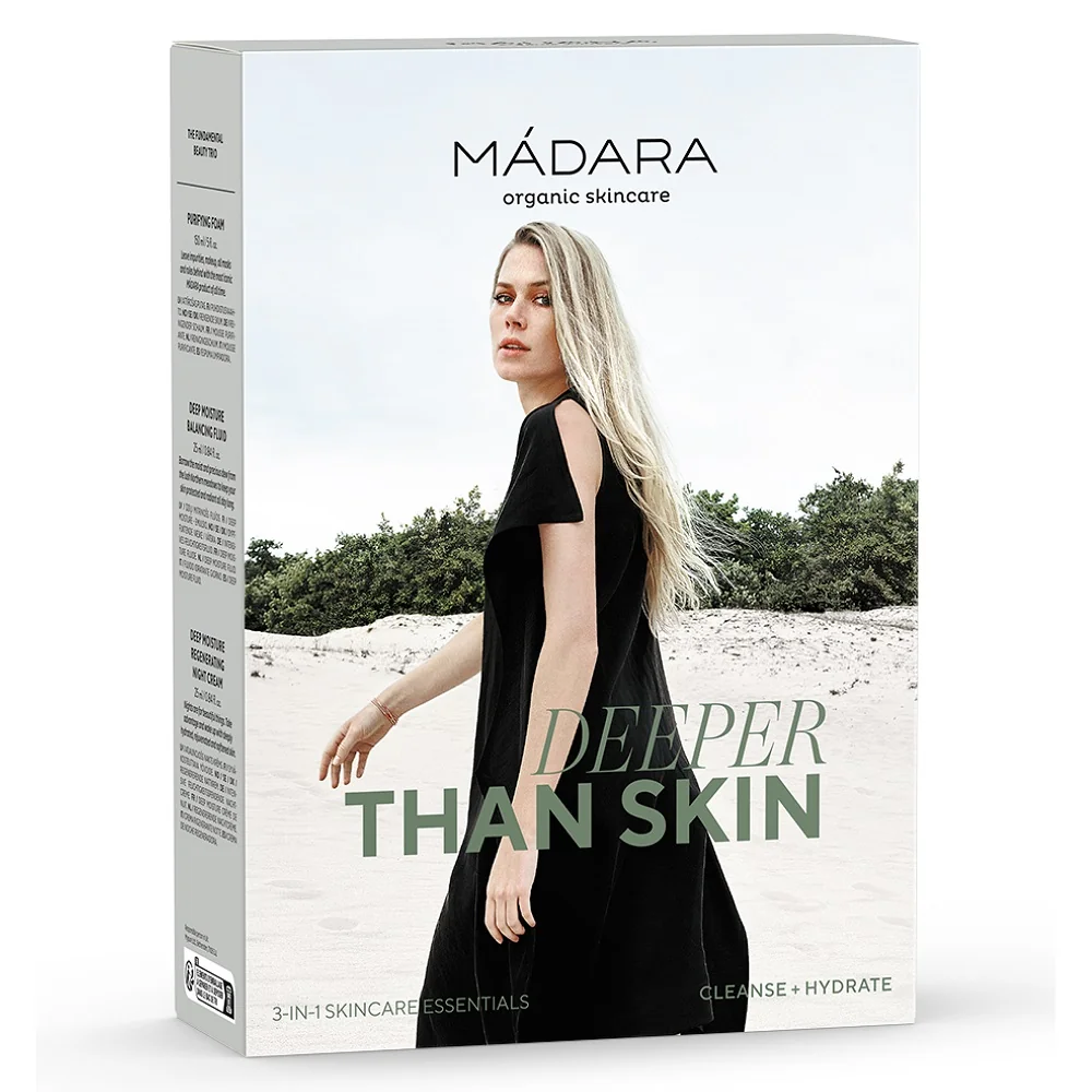 MÁDARA DEEPER THAN SKIN Basic Trio beauty set 1×1 ks, darčekové balenie