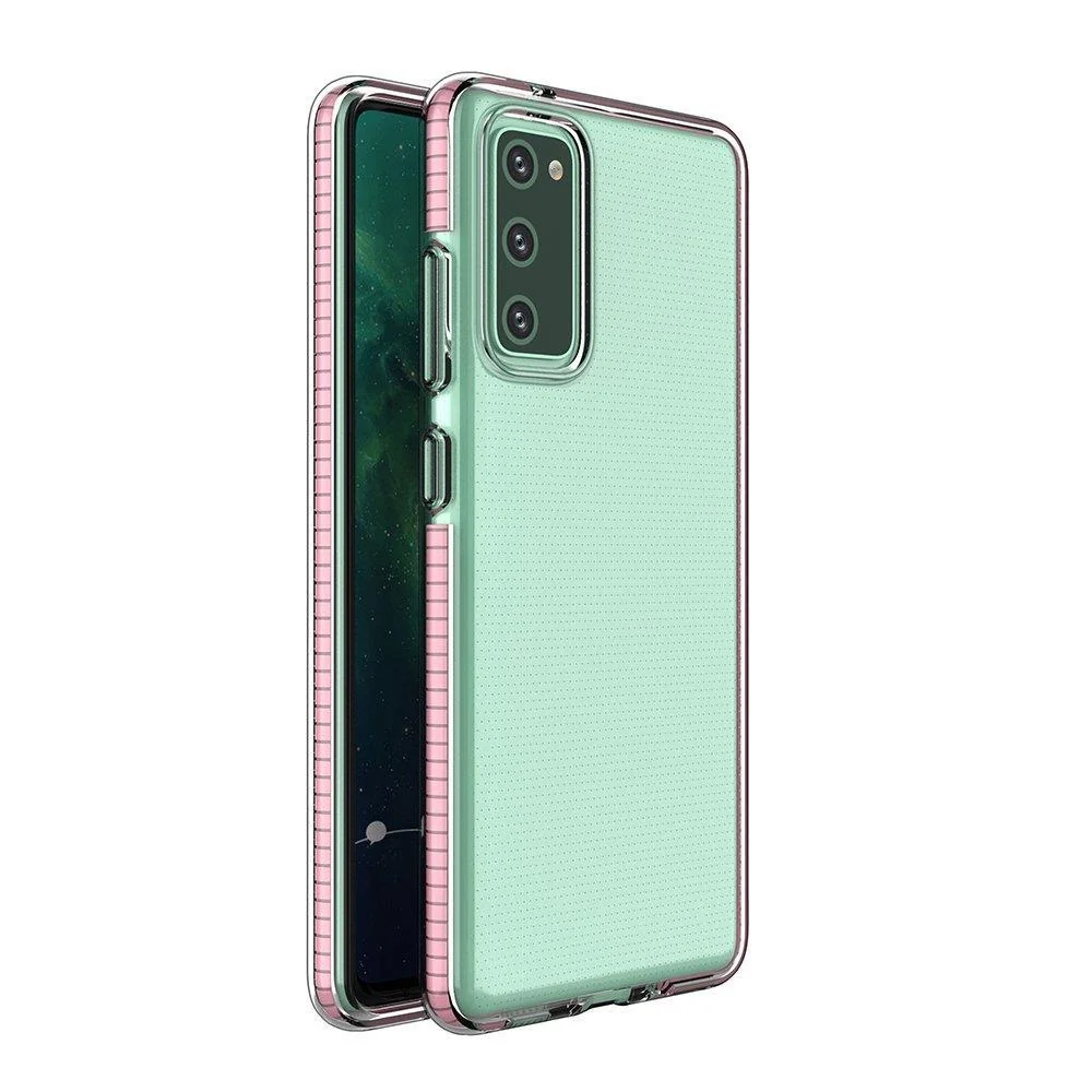 MG Spring Case silikónový kryt na Samsung Galaxy A72 4G, svetloružový 