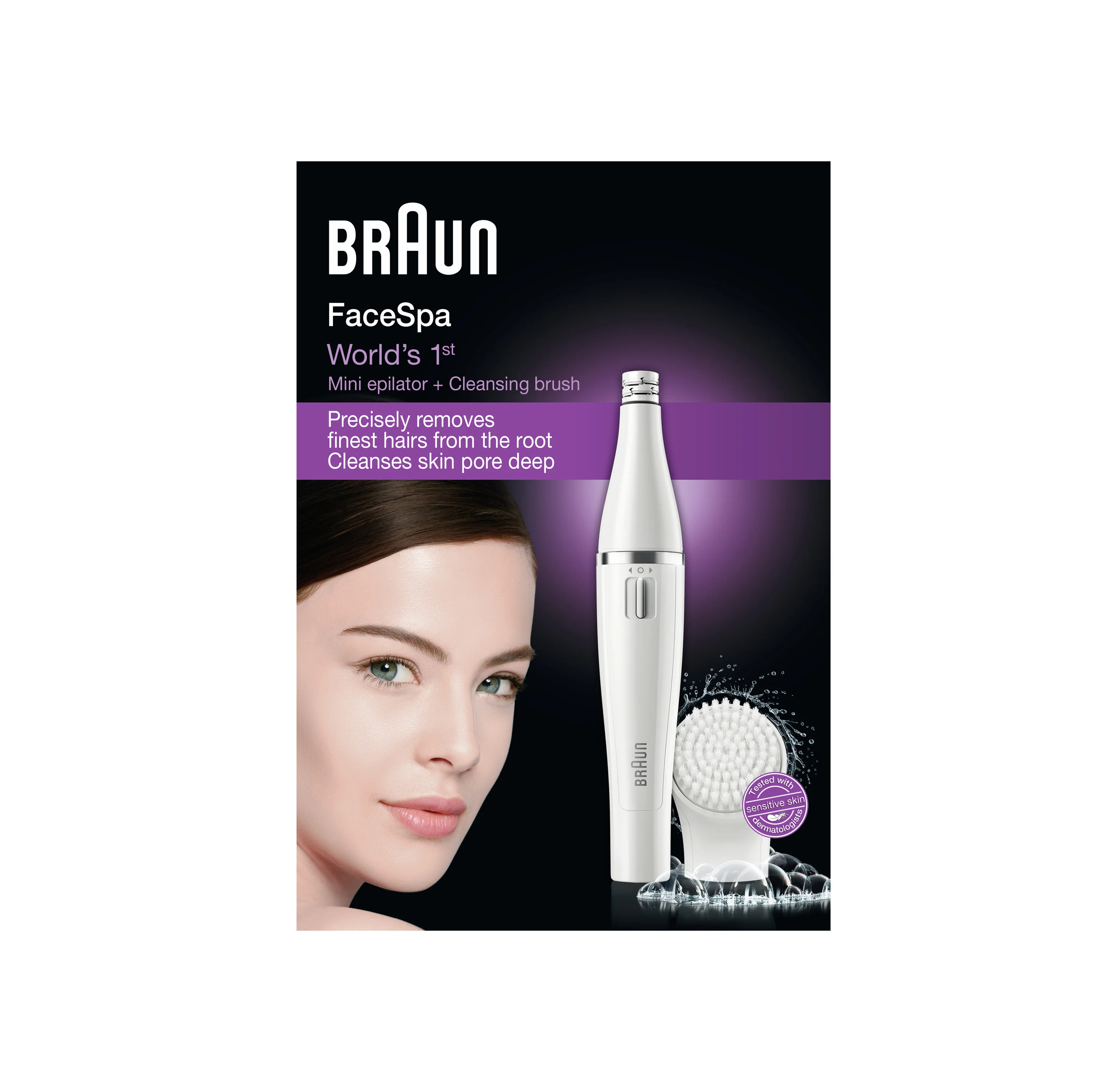 Braun FaceSpa SE810, epilátor na tvár 1×1 ks, epilátor na tvár