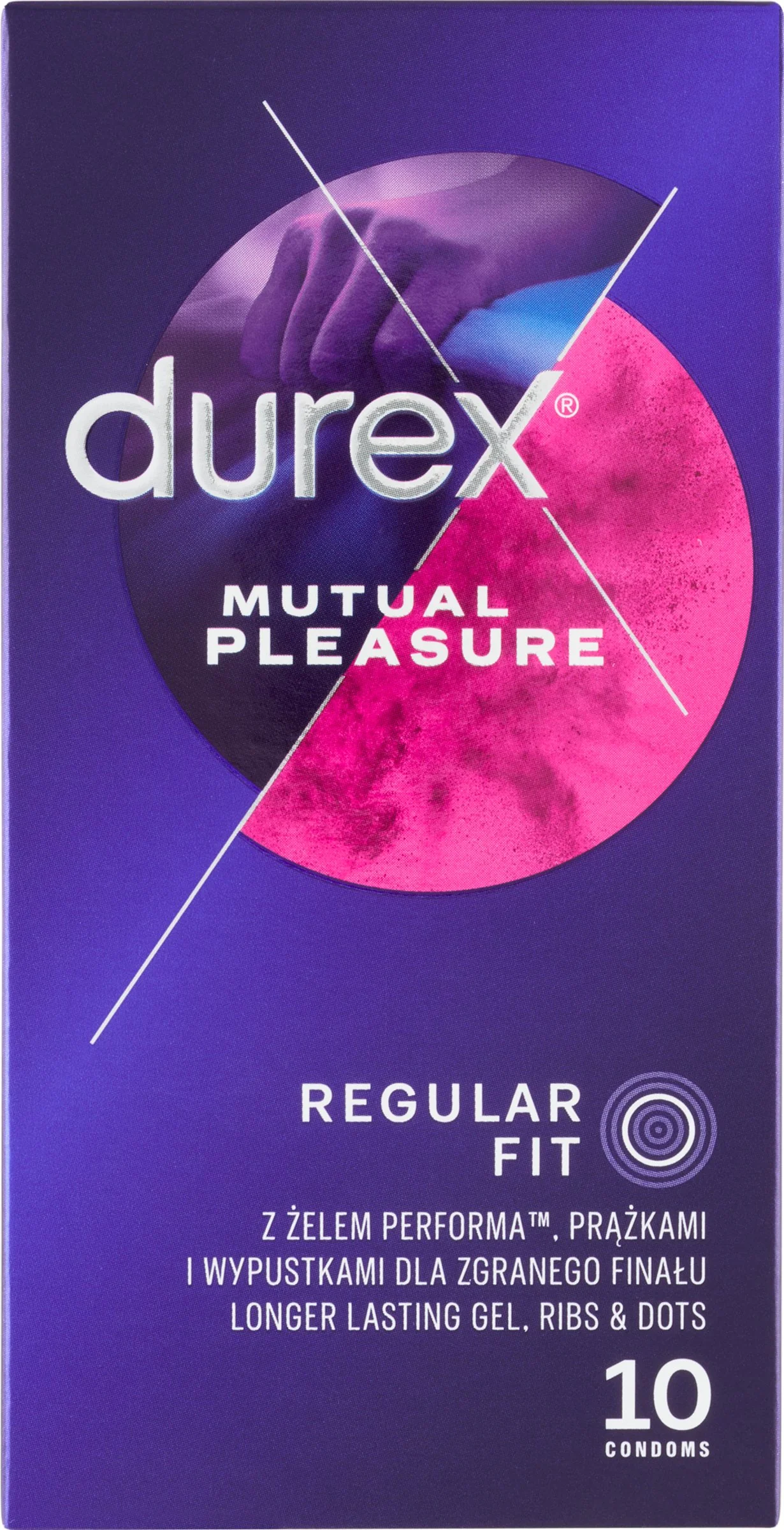 DUREX Mutual Pleasure 1×10 ks, kondóm s benzokaínom