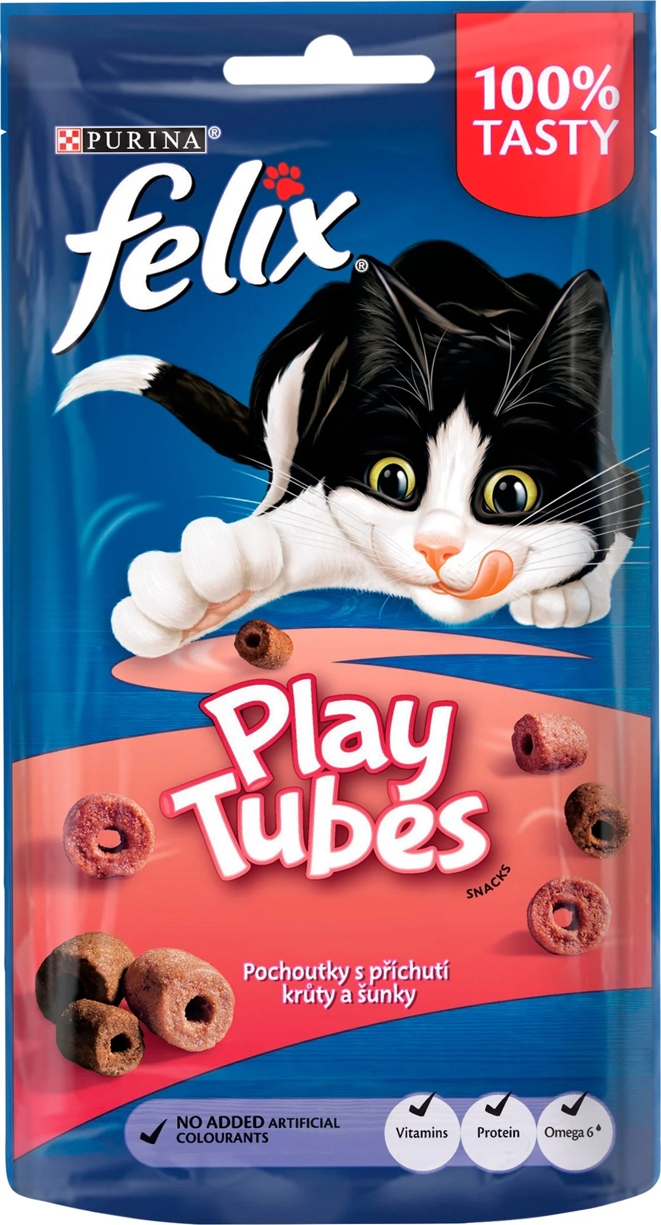 FELIX PLAY TUBES 8x50g s príchuťou morky a šunky