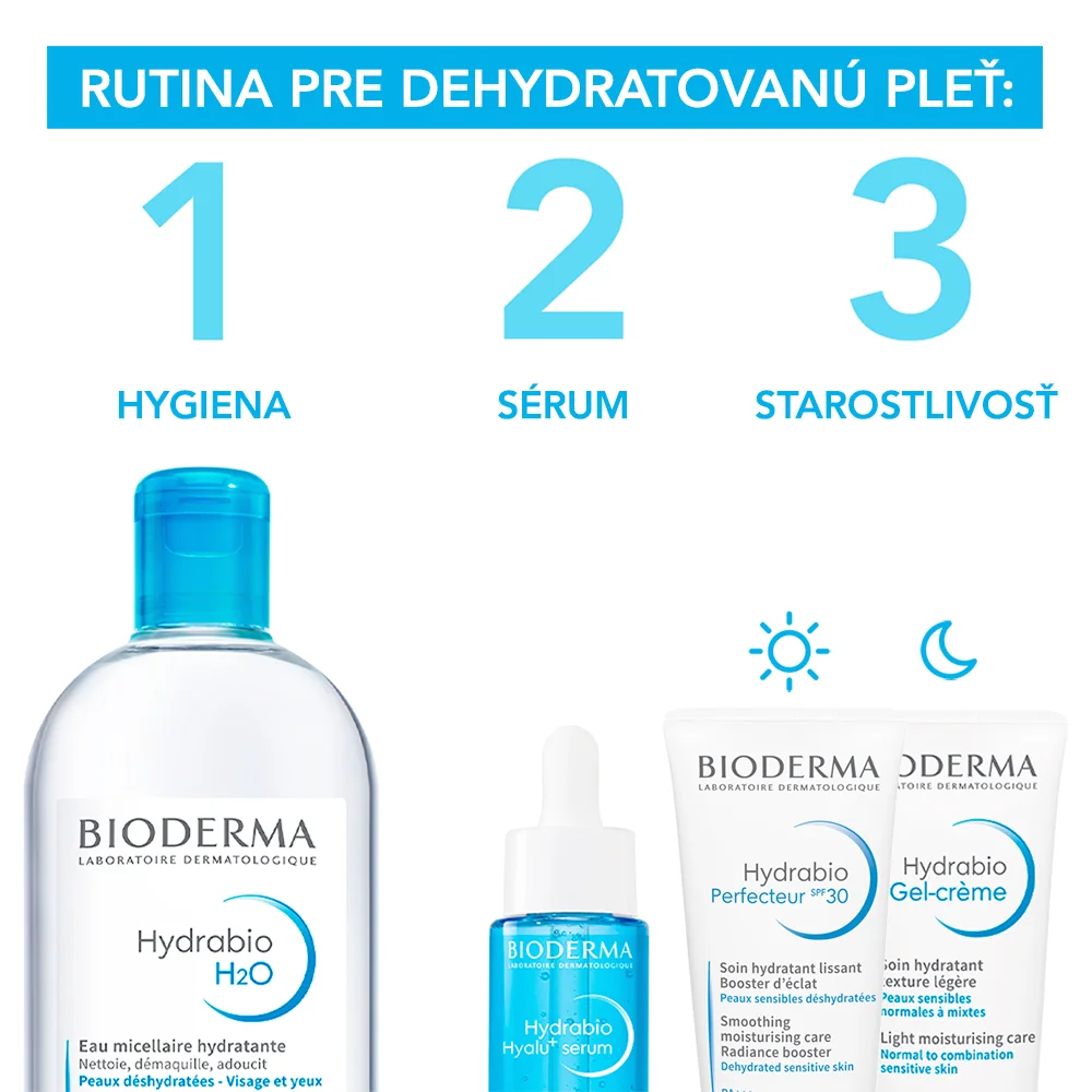 BIODERMA Hydrabio H2O 1×500 ml, micelárna voda