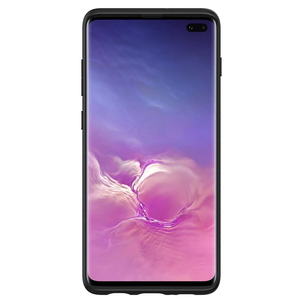 Spigen Liquid Air gumené púzdro pre Samsung Galaxy S10 Plus, matné čierne rne