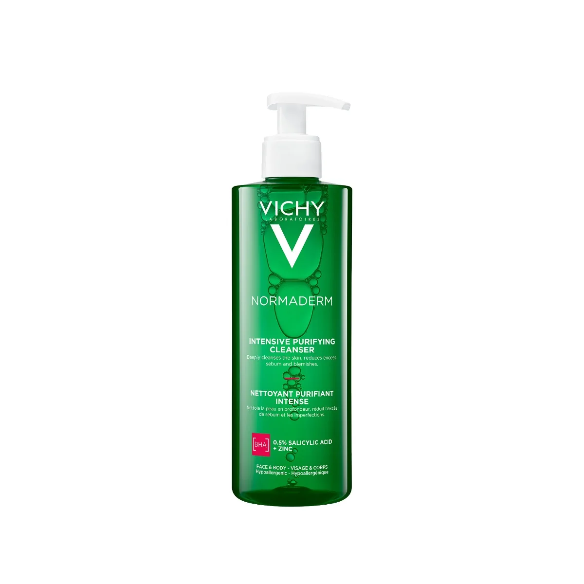 VICHY Normaderm Phytosolution Intenzívny čistiaci gél pre pleť so sklonom k akné 400 ml 1×400 ml, čistiaci gél