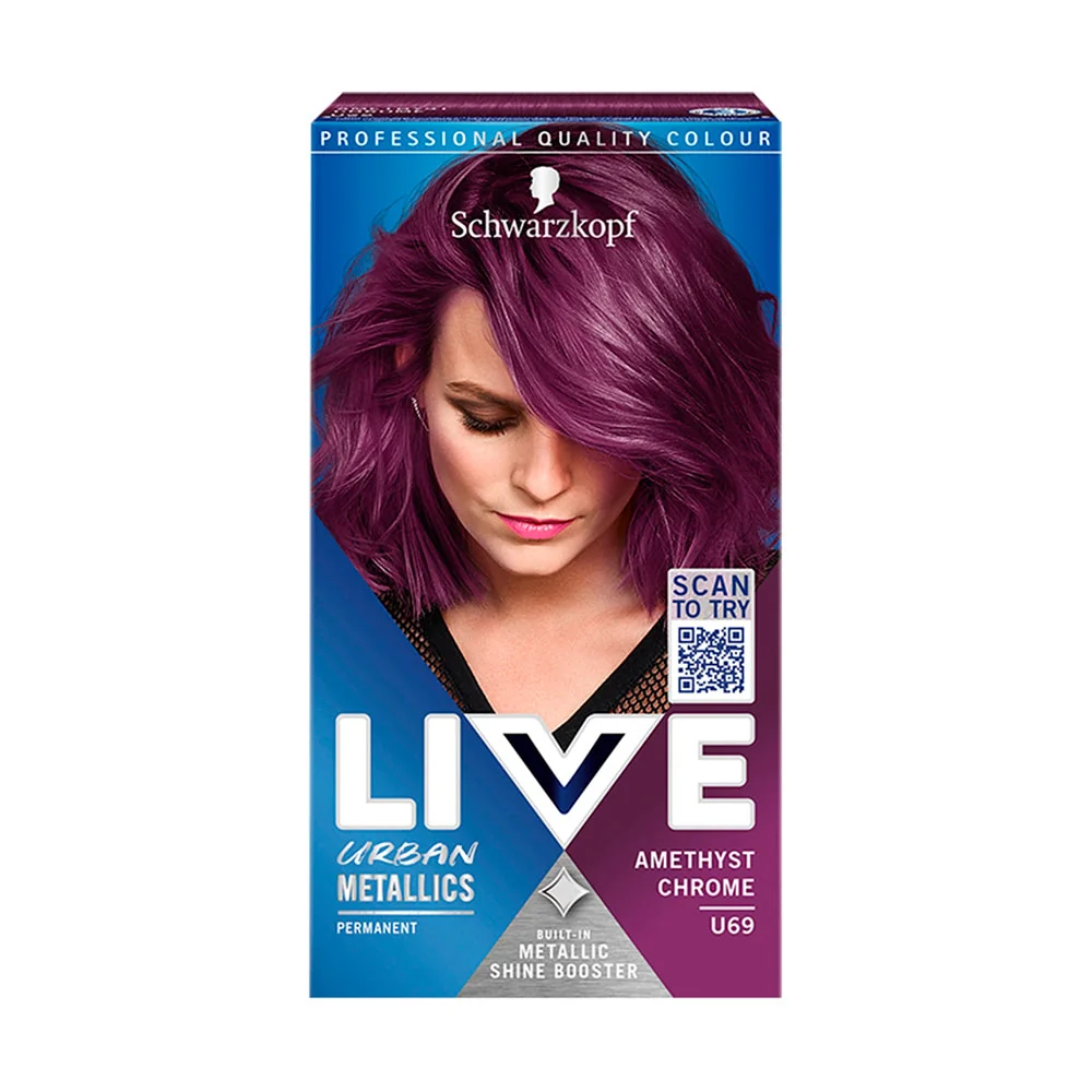 Schwarzkopf Live Urban Metallics U69 Fialový chróm