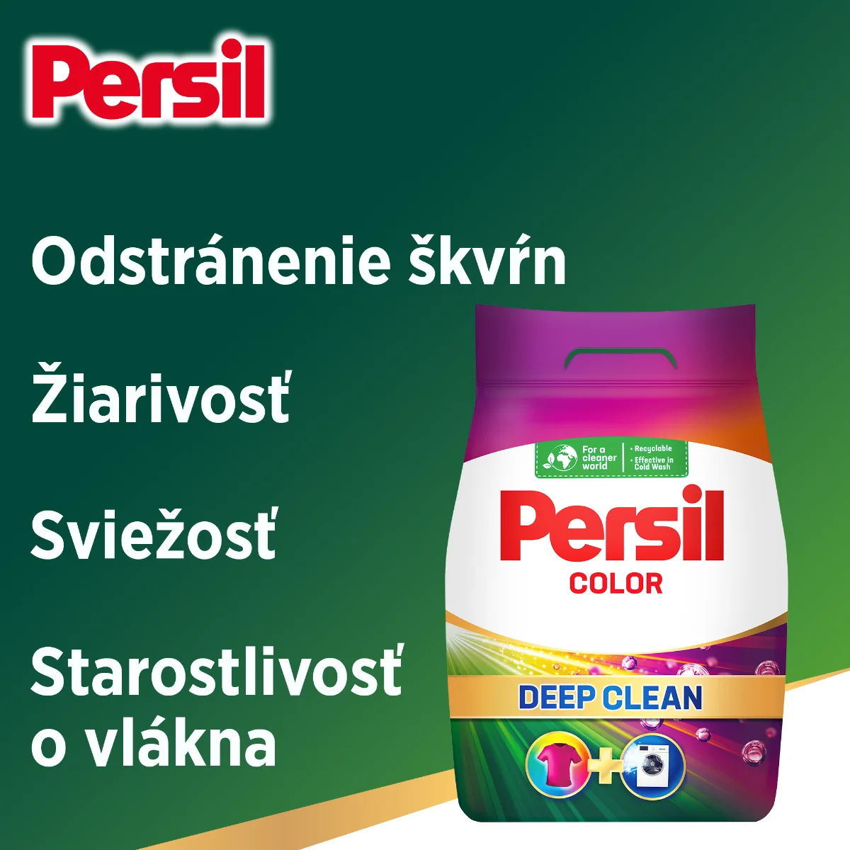 Persil prací prášok Color BOX 90 praní 1×4950 g, prací prášok