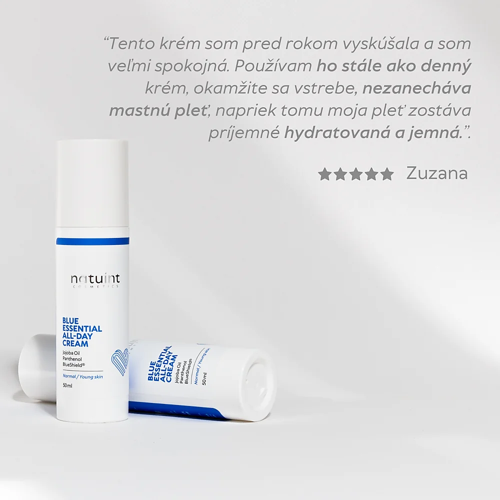 Natuint cosmetics - Ľahký hydratačný  krém Blue Essential All-Day Cream