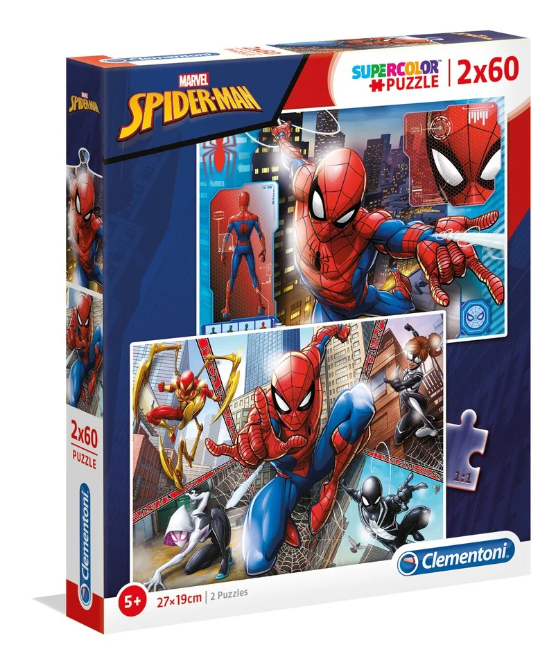 Clementoni Puzzle 2x60 Spiderman 