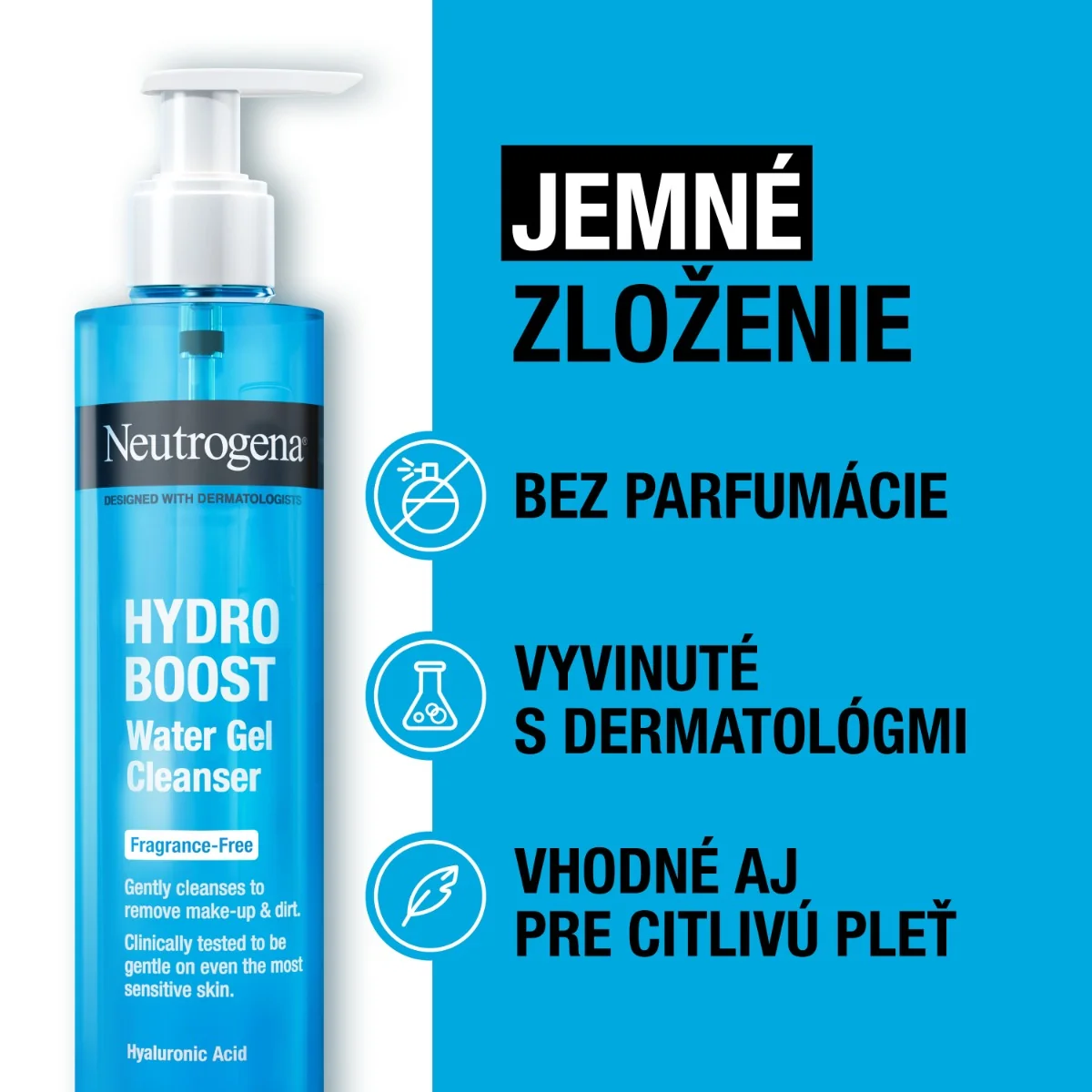 NEUTROGENA® Hydro Boost neparfumovaný čistiaci gél 1×200 ml, čistiaci gél