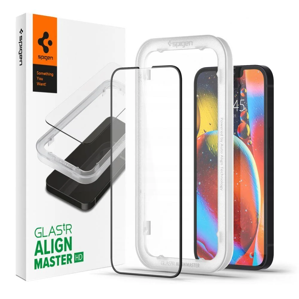 Spigen Alm Full Cover ochranné sklo na iPhone 13 / 13 Pro