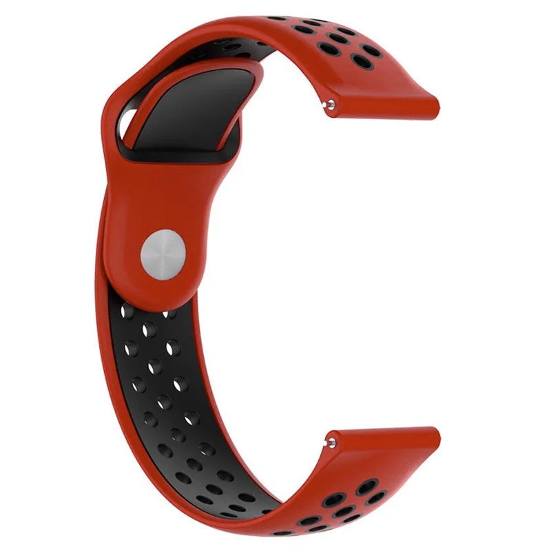 BStrap Silicone Sport remienok na Garmin Venu 2 Plus red/black