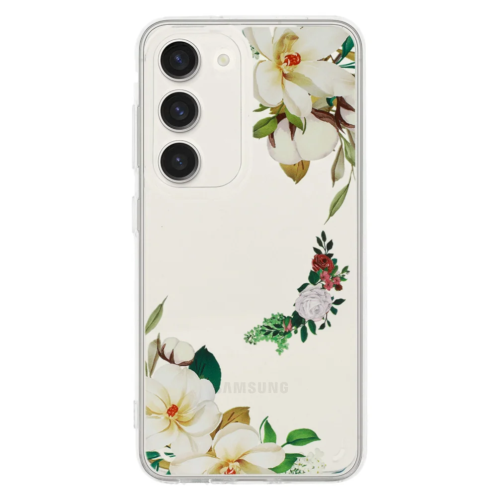 MG Flower kryt na Samsung Galaxy A13 4G, white flower 