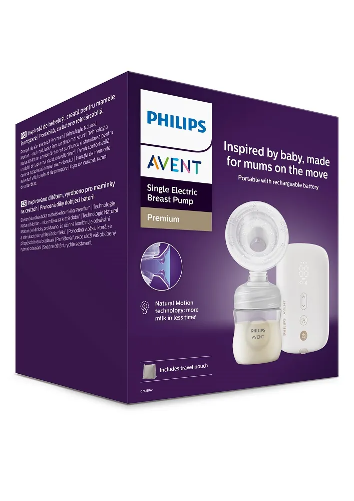 Philips AVENT Odsávačka materského mlieka elektrická nabíjacia SCF396/31 1×1 ks, odsávačka materského mlieka