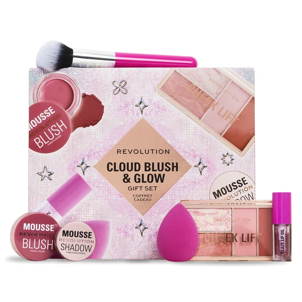 Revolution Cloud Blush and Glow Highlight Gift Set, darčeková sada