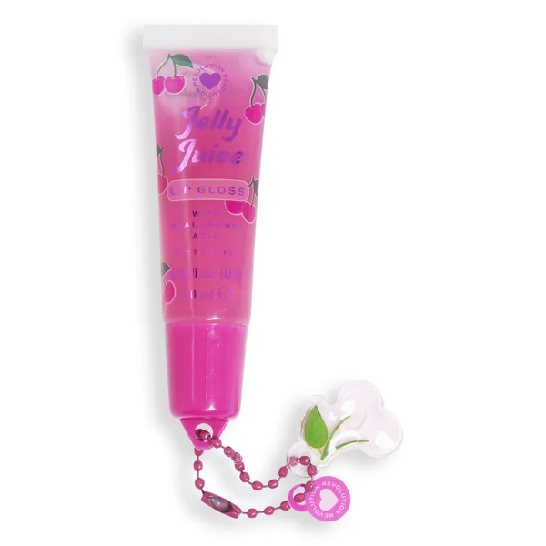 I♥Revolution, Jelly Juice Lip Tubes - Cherry 1×10 ml, lesk na pery