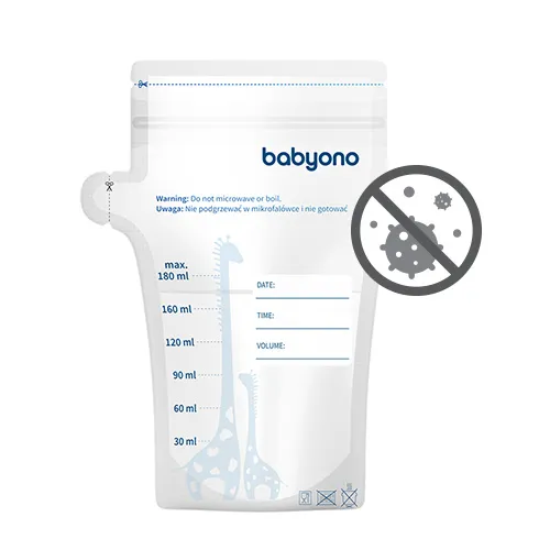 BABYONO Sáčky na materské mlieko 180 ml 30 ks 1×30 ks, sačky na materské mlieko