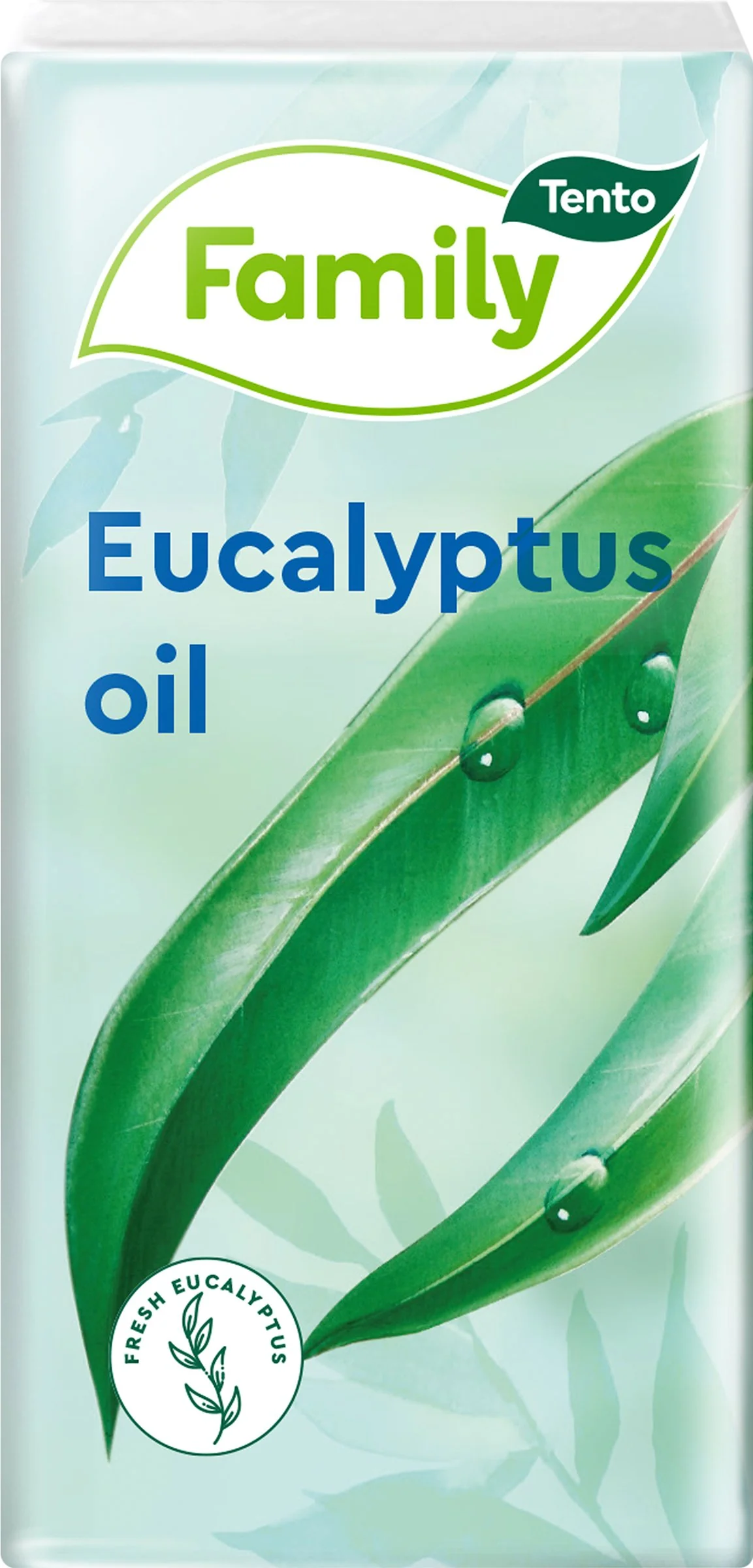 Tento Family Sensitive Eucalyptus Oil hygienické vreckovky 10×10 ks, hygienické vreckovky