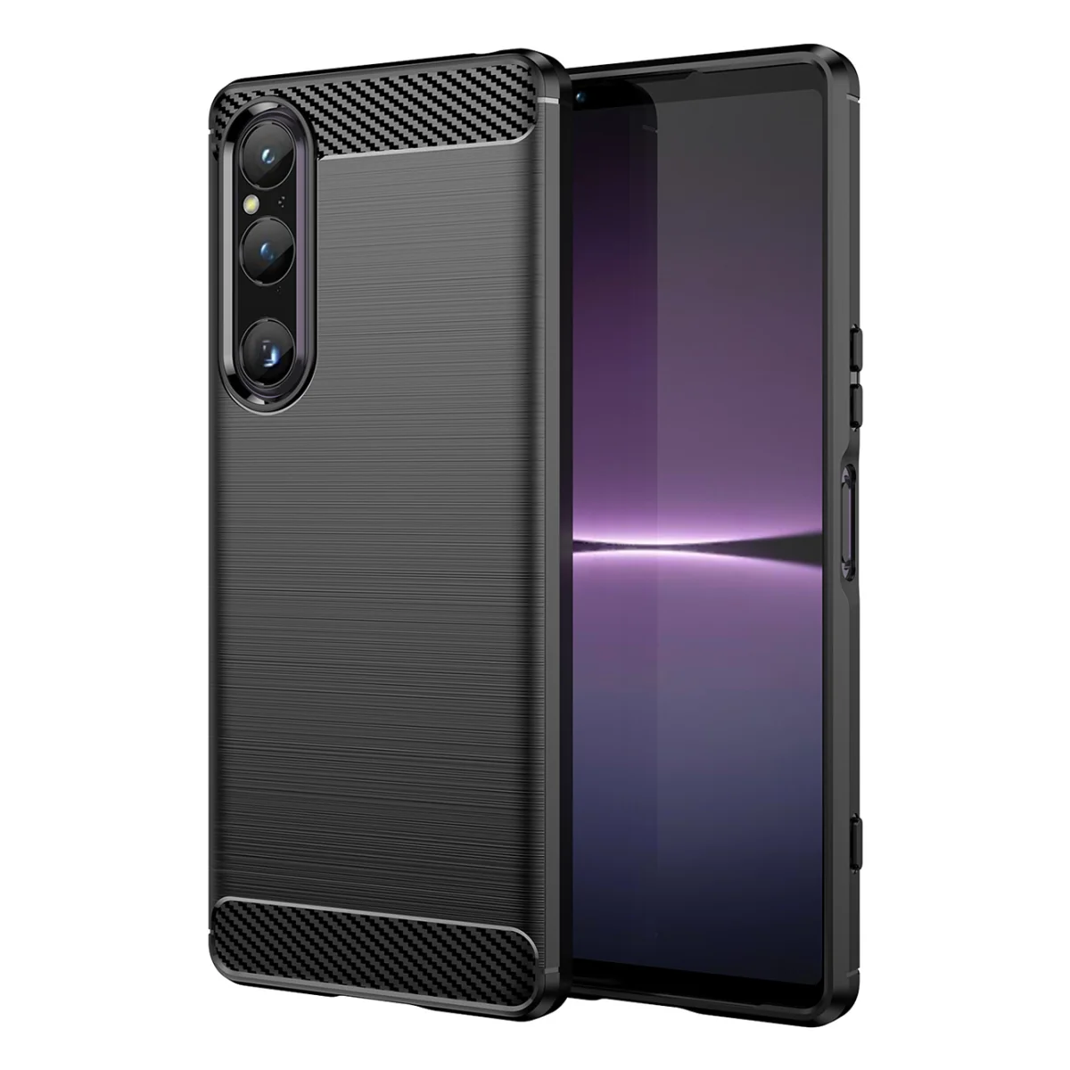 MG Carbon kryt na Sony Xperia 1 V čierny