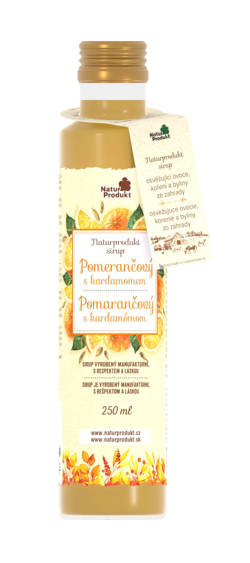 Naturprodukt sirup Pomarančový s kardamómom