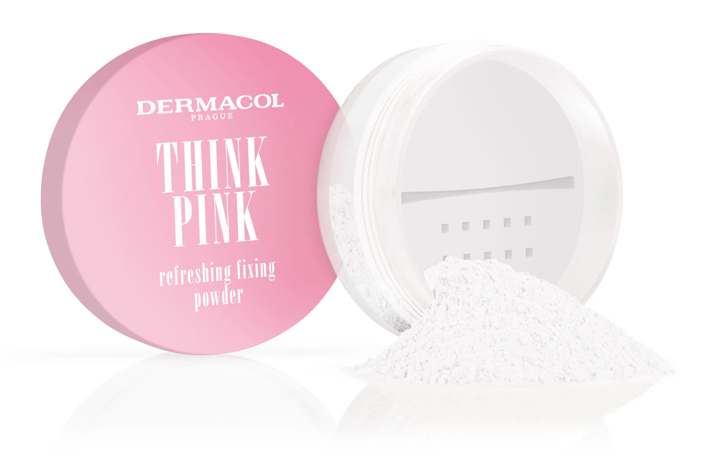 Dermacol Think Pink osviežujúci fixačný púder 1×10 g, púder