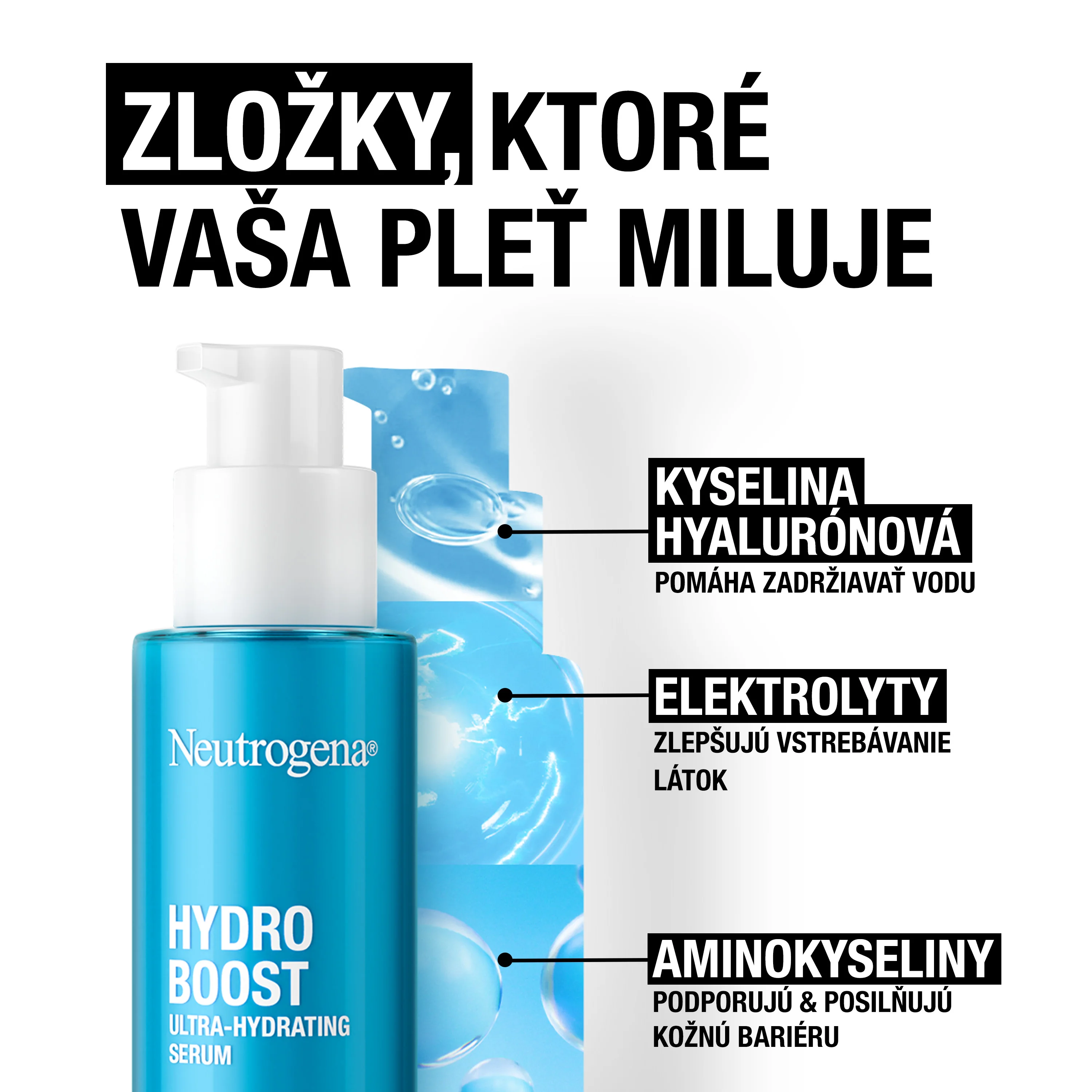 NEUTROGENA® Hydro Boost ultrahydratačné sérum 1×30 ml, hydratačné sérum