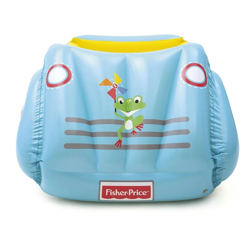 Detské nafukovacie autíčko Fisher-Price s loptičkami 119x79x51 cm 