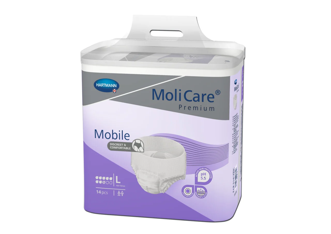 MoliCare MOBILE Super L (Large) 1×14 ks, plienkové nohavičky naťahovacie