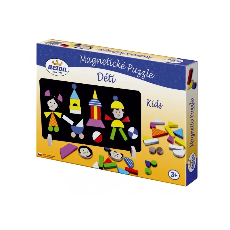 Detoa Magnetické puzzle deti v krabici 33x23x3,5cm 