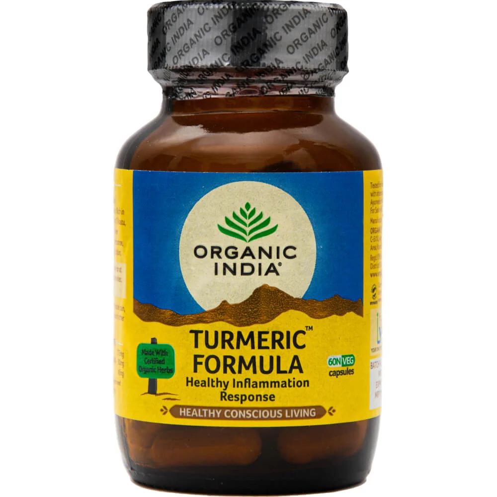 Organic India Turmeric Formula zápaly, kĺby, antioxidant kapsuly 60 ks 